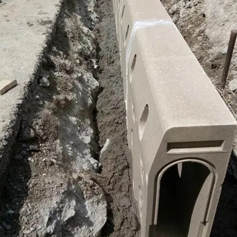 قناة تصريف مياه الأمطار، خندق تصريف مياه الأمطار المتكامل المُشكّل مسبقًا